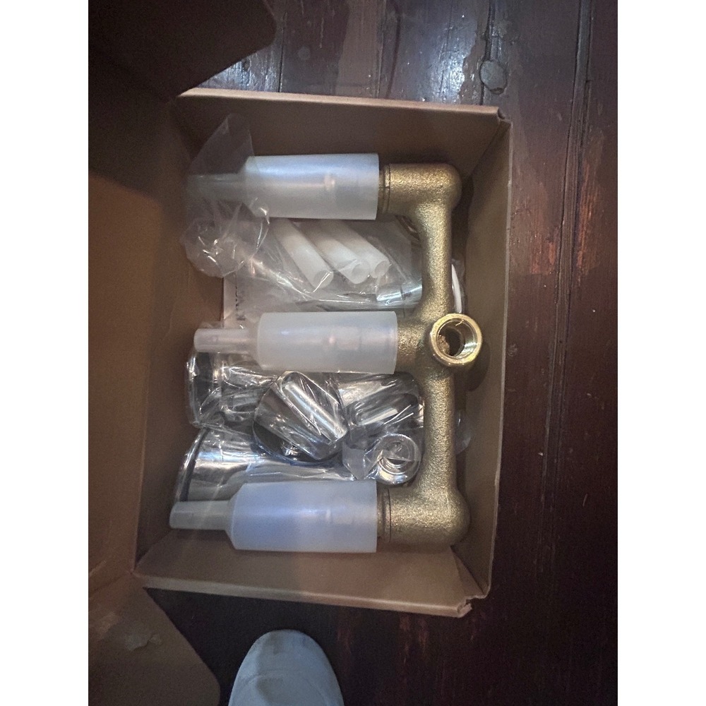 Kingston Brass Tub and Shower Faucet KF110 Chrome New 8 Inch Center 1.8 GPM